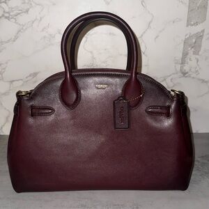 2025 Coach Empire 28 MERLOT Exclusive Color RARE NWT